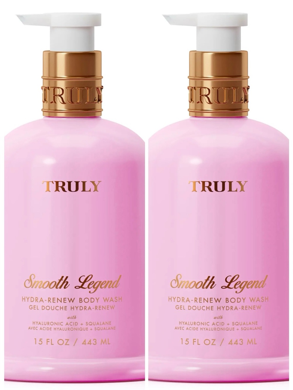 Lot of 2 TRULY Smooth Legend Hydra-Renew Body Wash